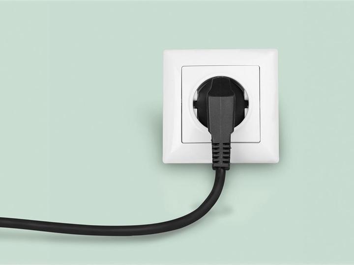Actual product image Velleman POWER CORD BLACK CEE 7/7 90 + LEADS TAILS L=3 m H05VV-F 3G0.75 mm² (3 m, CEE 7/7)