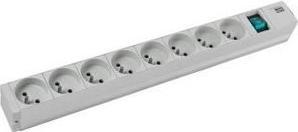 Produktbild Bachmann 19" 1U 8xUTE 1xswitch power (8 x, CEE 7/3, CEE 7/5, 2 m)
