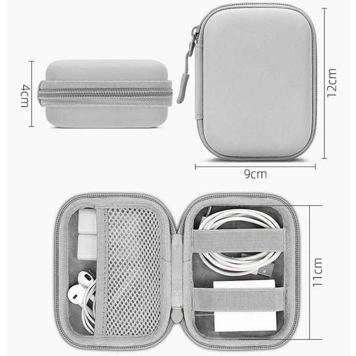 Image du produit Only-Bags.Store Travel Portable Mini Hard Digital Storage Bag Leatherette Headphone Charger Case Data Cable U Disk