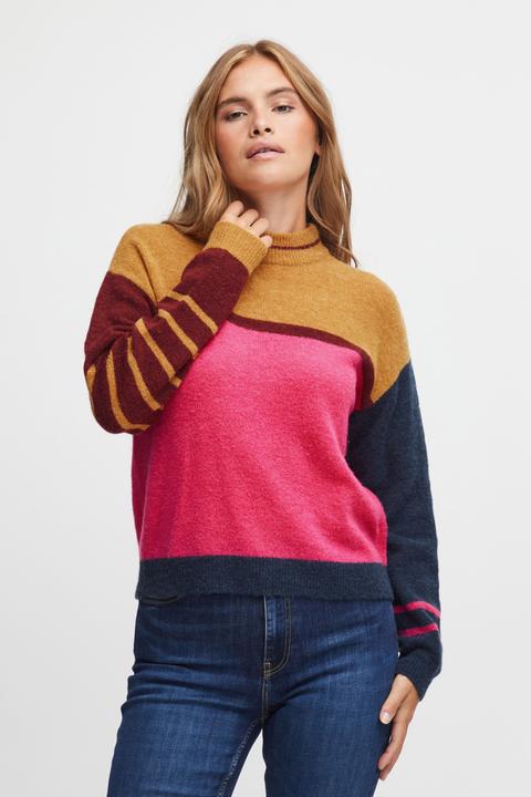 Actual product image Pulz Jeans Pulz - PZASTRID Colour Block Sweater - Sweater - 50207704 (L)