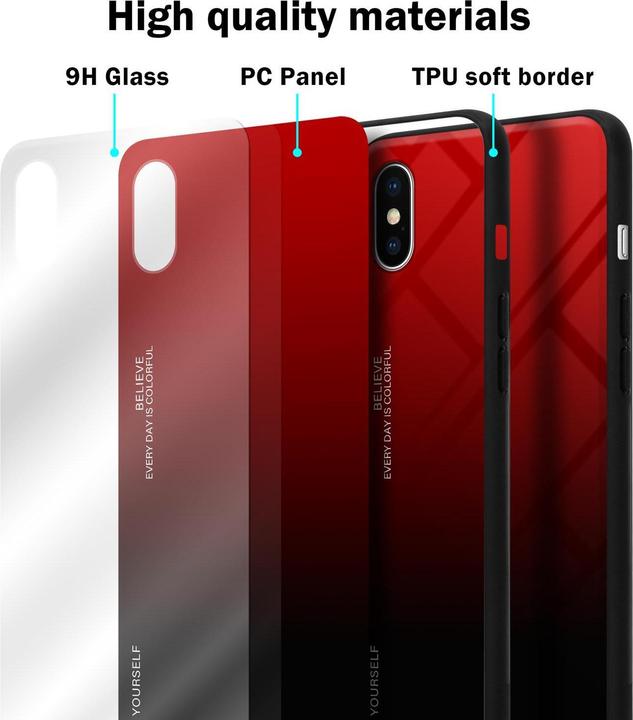 Immagine prodotto Cadorabo Copertura in vetro TPU 2 colori (Apple iPhone XS Max)