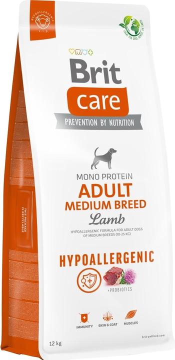 Image du produit Brit Care Hypoallergenic Adult Medium Breed Lamb - Nourriture sèche pour chiens - 12 kg (Adulte, 1 pcs, 12000 g)