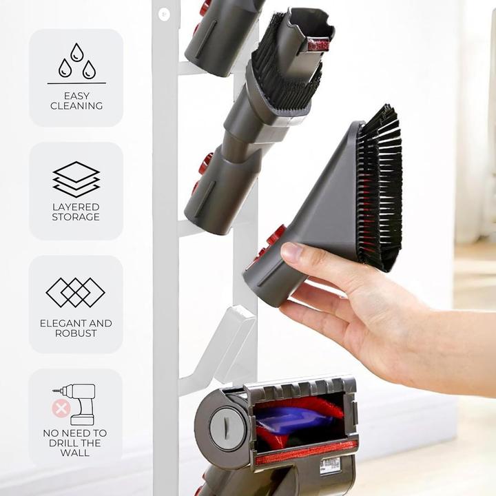 Image du produit Plutoos Support d'aspirateur pour Dyson V15 V12 V11 V10 V8 V7 V6 - DC58/ DC59/ DC62/ DC74