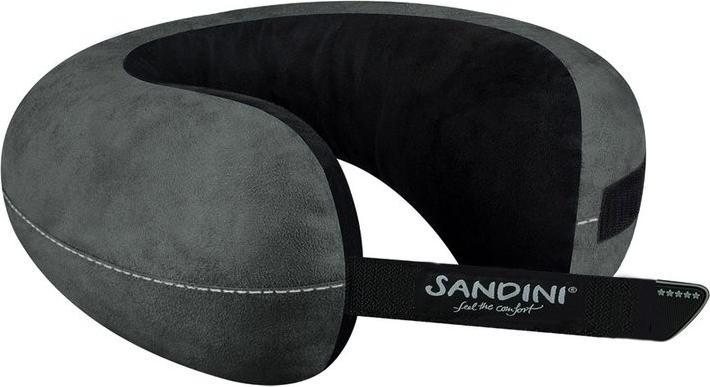 Immagine prodotto Sandini TravelFix Slim, microfibra antracite (Cuscino per testa e collo)