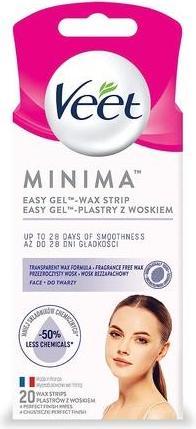 Actual product image Veet Minimaâ"¢ Easy-Gelâ"¢ Wax Strips Face (20 x)