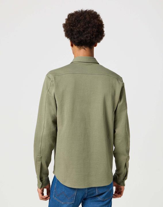 Actual product image Wrangler Long sleeve polo longsleeves Utility Polo (M)