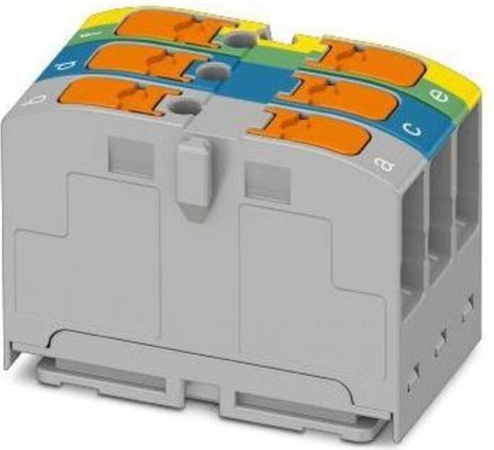 Actual product image Phoenix Terminal block 2.5qmm 1floor 2kl gr/bl/gn-ge grey/blue/green-yellow
