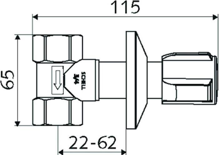 Produktbild Schell Unterputz-Ventil DN 20 chrom