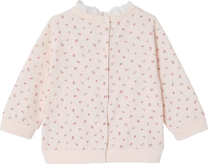 Image du produit Vertbaudet Baby Sweatshirt mit Blumen und besticktem Kragen (68)