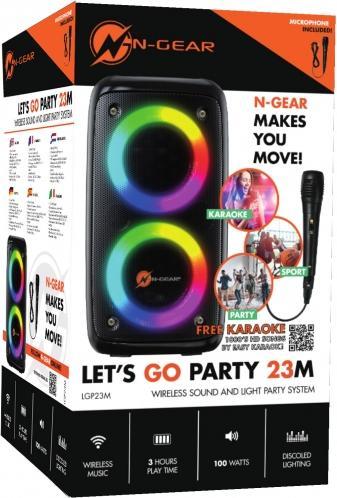 Image du produit N-Gear LET'S GO PARTY y-Système de haut-parleurs (PA) (6 h, Fonctionnement sur piles)