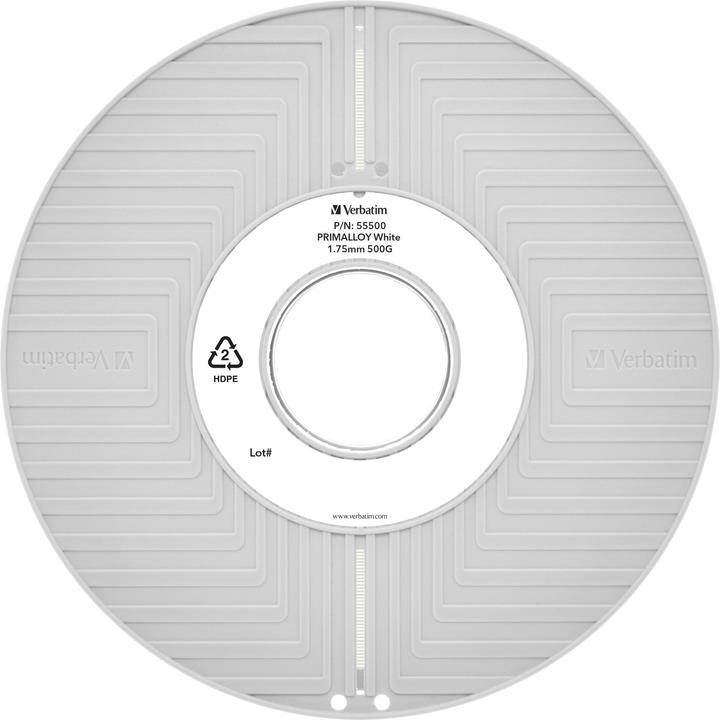 Image du produit Verbatim Filament Primalloy (Primalliage, 1.75 mm, 500 g, Blanc)