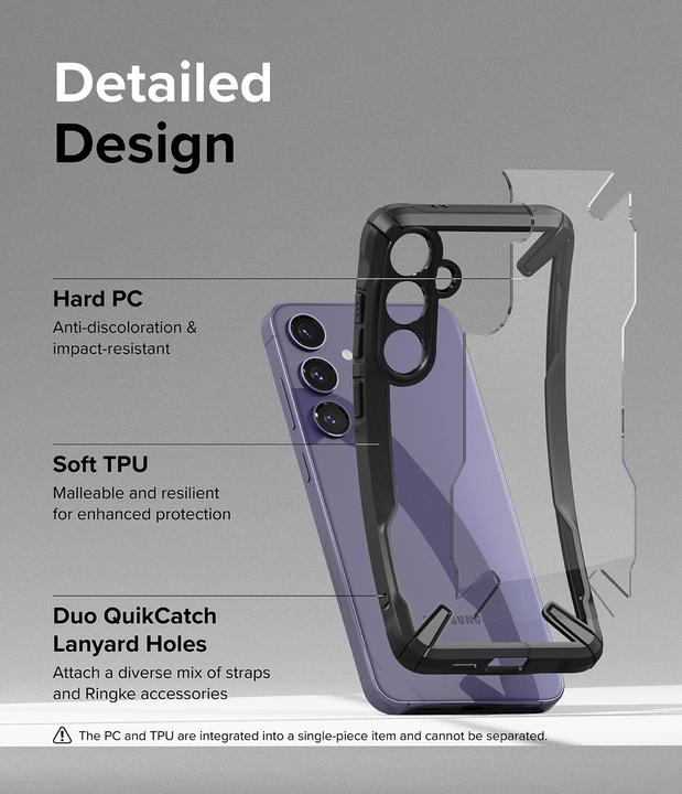 Produktbild Ringke Mobiili tagakaas Fusion-X, must (Samsung Galaxy S24+)