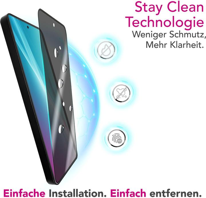 Produktbild Nalia AntiSpyX - Privacy Schutzglas mit Blickschutz - Full Display Screen Protection 9H Tempered Glass (1 Stück, Samsung Galaxy S25 Edge)