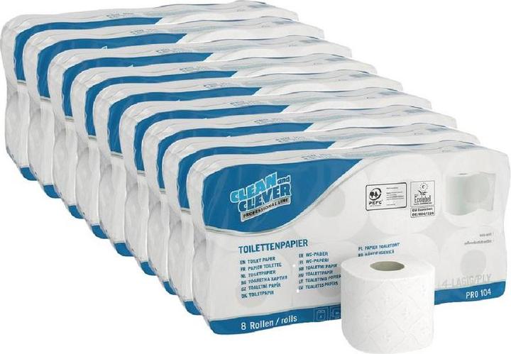 Produktbild Clean and Clever Toilettenpapier (8 x)