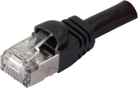 Produktbild EFB Elektronik Hersteller: RJ45 Patchkabel S/FTP, Cat.6, PVC, kurze Tülle, UL, 6m, schwarz Das UL ap (S/FTP, CAT6, 6 m)