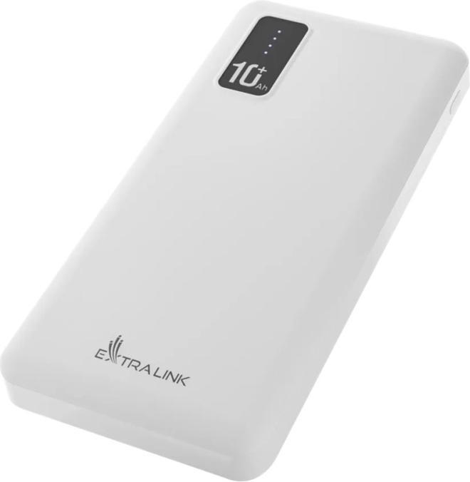 Produktbild Extralink EX.19638 power bank Lithium Polymer (LiPo) White (10000 mAh, 10 W, 37 Wh)