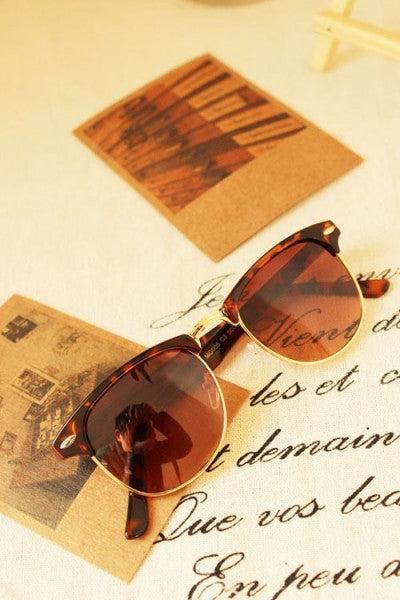 Immagine prodotto Hermex Occhiali da sole vintage retrò anni '80 UV400 - Brown Leopard