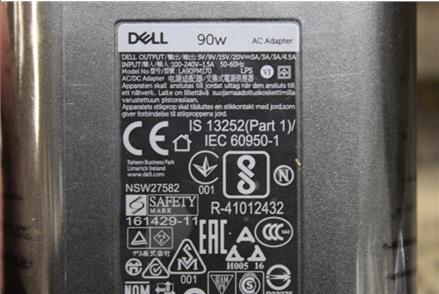 Produktbild Dell E5 90W Type-C AC Adapter (90 W)
