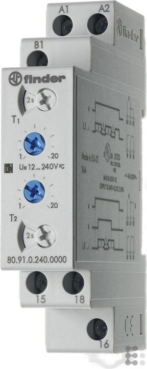 Immagine prodotto Finder Generatore di orologi asimmetrico 1W, 12-240VAC/DC, 16A 80.91.0.240.0000