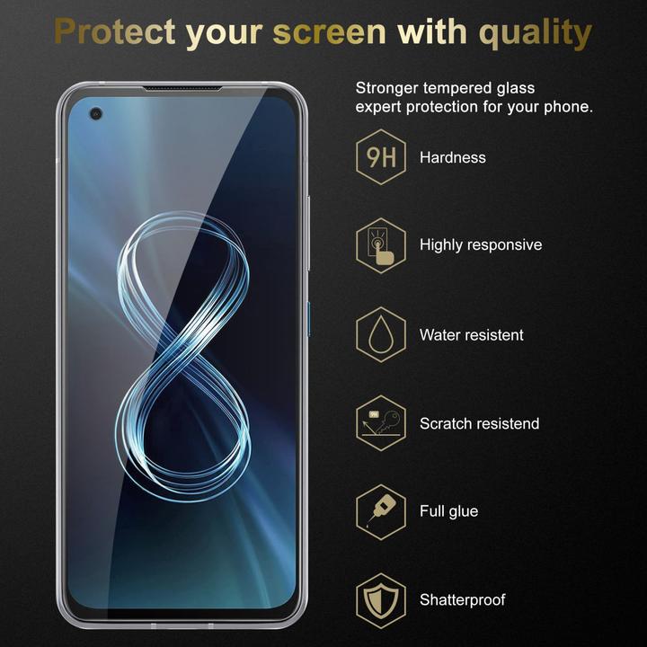 Image du produit Cadorabo Verre de protection trempé (1 pièce(s), Asus Zenfone 8)