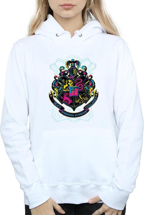 Produktbild Neon Hogwarts Crest Kapuzenpullover (S)