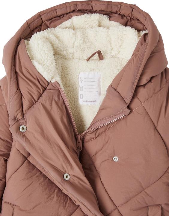 Produktbild Vertbaudet Mädchen Kapuzen-Steppjacke mit Teddyfleece-Futter, Wattierung Recycling-Polyester (116)
