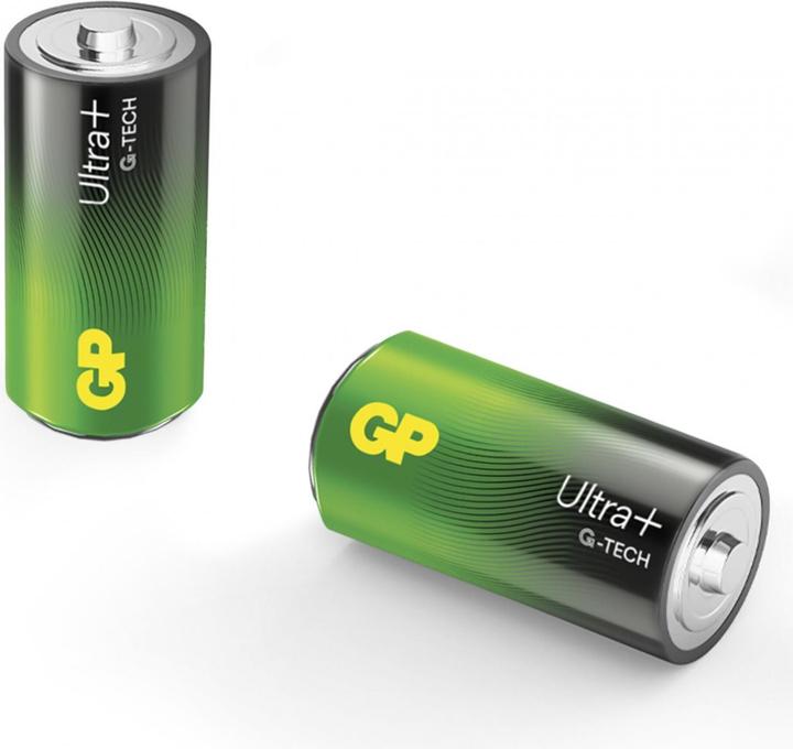 GP Batteries Ultra Plus Alkaline Batterie C Baby 2er 1,5V Blister (2 Stk., C)