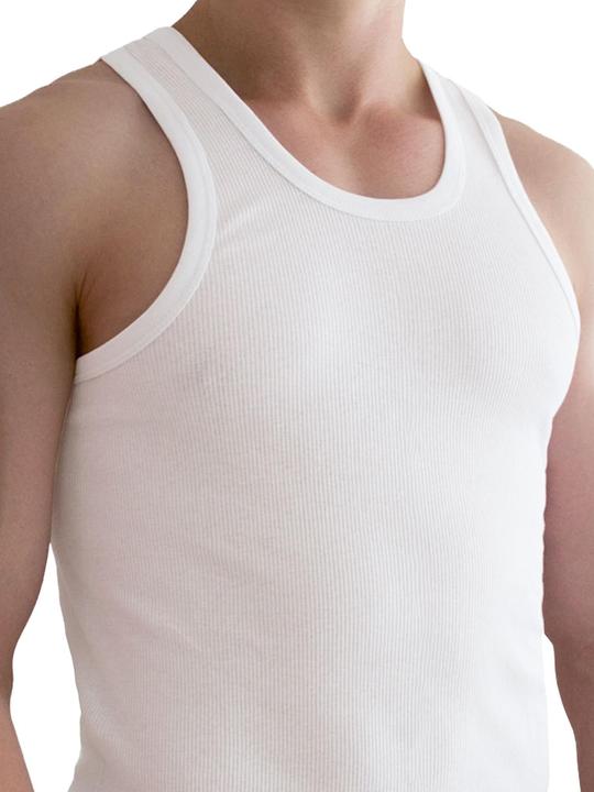 Normani 5 Stück Herren-Unterhemd Doppelripp