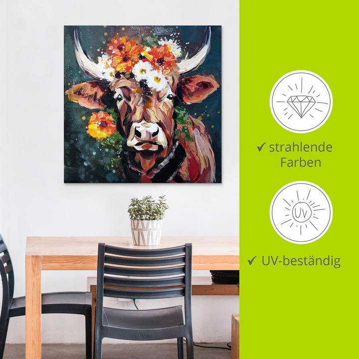 Image du produit Artland Poster Taureau avec couronne U5BI (30x30 cm)