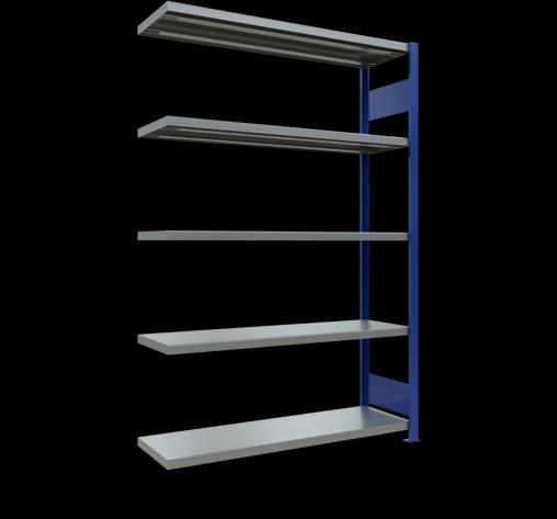 Stecksystem Anbauregal MULTIplus250 mit Längenriegel