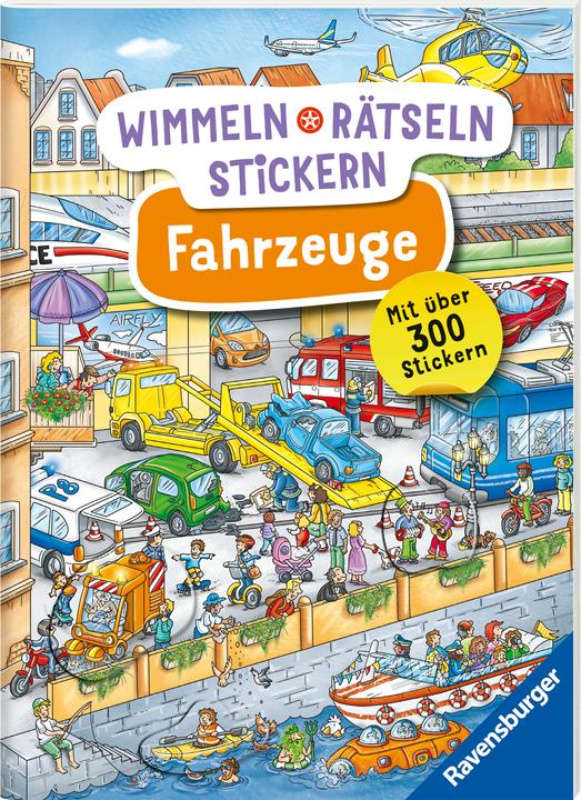 Image du produit Ravensburger Wimmeln, Rätseln, Stickern: Fahrzeuge