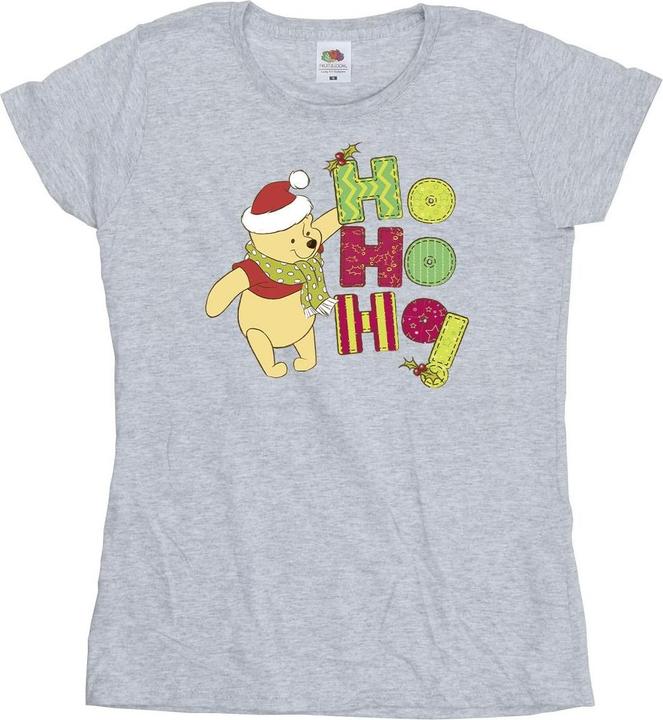 Disney Winnie The Pooh Ho Ho Ho Scarf TShirt (XL)