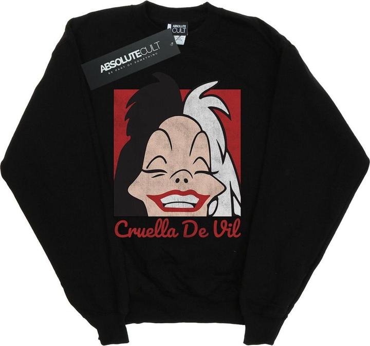 Disney Cruella De Vil Cropped Head Sweatshirt Mädchen