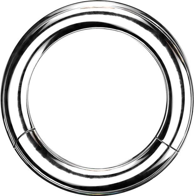 Produktbild Star Piercing Segmentring silber (ohne Messing, Chirurgenstahl 316L)