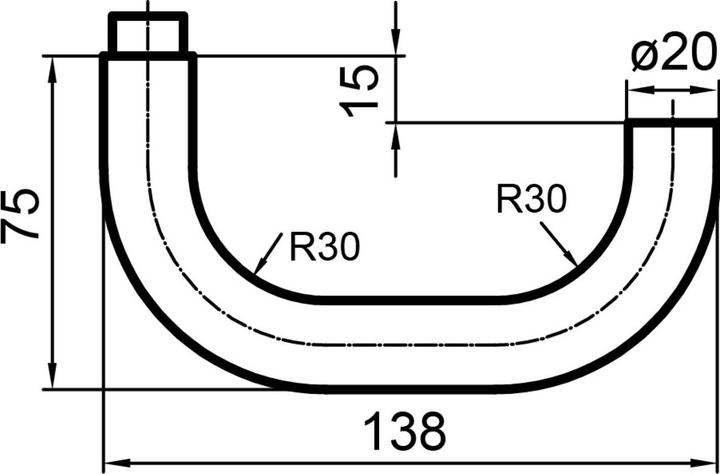 Produktbild Glutz Türdrücker 5054 Uppsala (Türgriff)