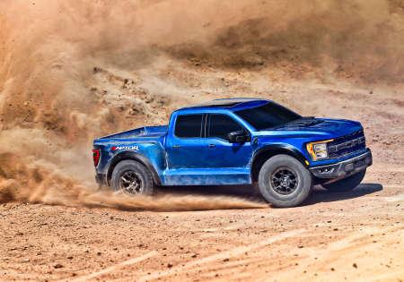Image du produit Traxxas Ford Raptor-R 4x4 Vxl Bleu 1/10 Pro-Scale Rtr Brushless, Sans Batterie/Chargeur (RTR Prêt à fonctionner)