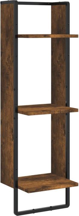 Produktbild VidaXL 6-tlg. Wandregal-Set mit Stangen Räuchereiche (65, 100 x 25 x 30 cm)