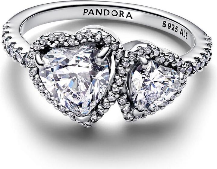 Immagine prodotto Pandora Anello con cuori scintillanti di Halo (56, 925 Argento)