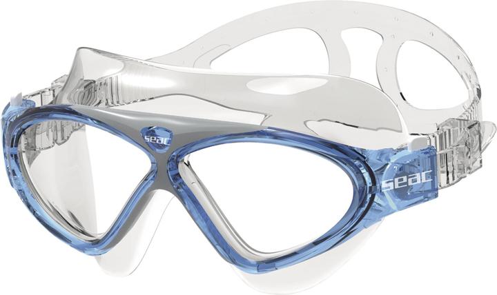 Seac Schwimmbrille Vision Junior blau, beschlagfrei, 100% UV- Schutz, hypoallerg. Silikon