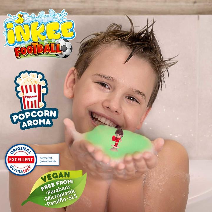Actual product image Craze Inkee Fussall bath bomb with collectible figure (Bath bombs)