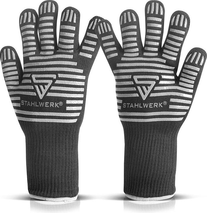 Actual product image Stahlwerk Heat-resistant gloves up to 800°C EN 407:2004 made of ARAMID fabric (One size)