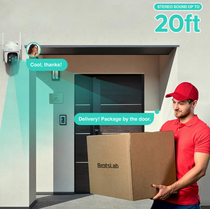 Produktbild Botslab Outdoor Pan / Tilt, Multi-scenes AI recognition, 360° Smart Tracking, Large Aperture Lens, C