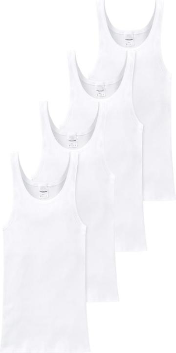 Actual product image Schiesser Pack of 4 Cotton Essentials Double Rib Undershirt (XXL)