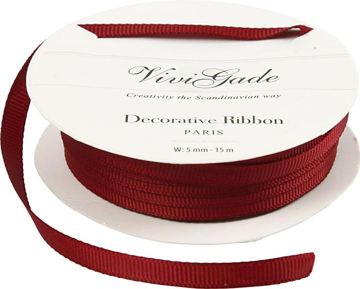 Productafbeelding Creativ Company Textiel lint 15 m rood (Cadeaulint, 1 x)