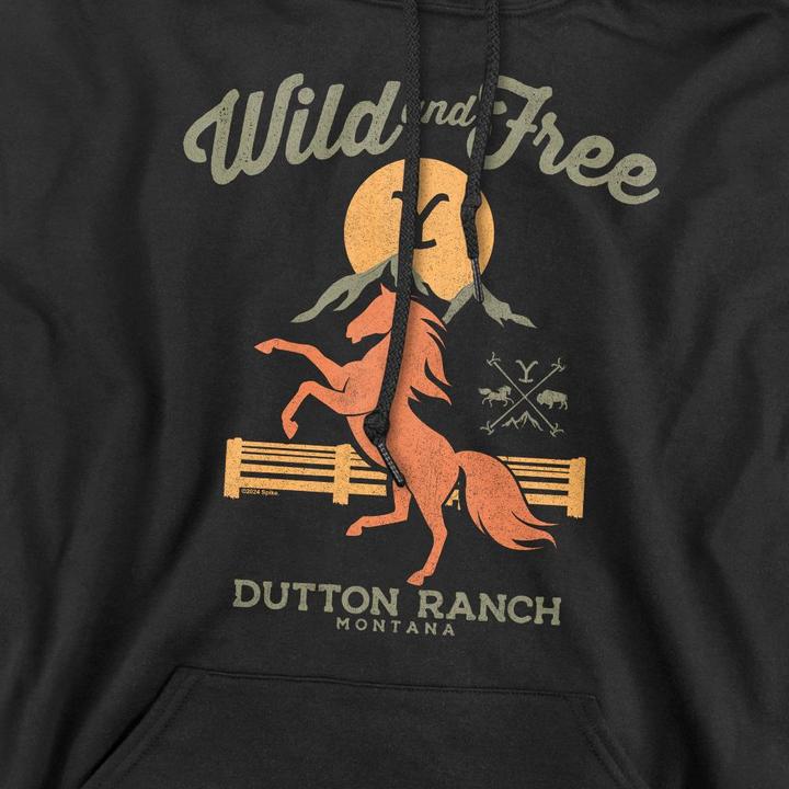 Immagine prodotto Yellowstone Wild & Free Felpa con Cappuccio Uomo (XL)