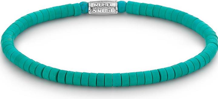 Rebel & Rose Armband Turquoise RR-40069-S-S Damen (16.50 cm, Acero inoxidable, Turquesa)