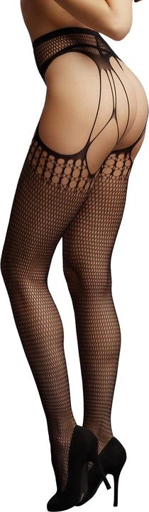 Actual product image Le Désir Shredded Suspender Pantyhose (One size)