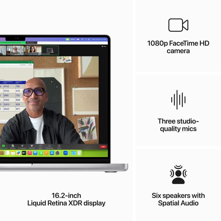 Image du produit Apple MacBook Pro - Début 2023 (16", M3 Max, 48 Go, 1000 Go, DE)
