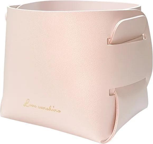 Alopini Klappbarer Arbeitstisch Leder Aufbewahrungsbox PU Aufbewahrungsschale Aufbewahrungskorb (10 x 10 x 9 cm)