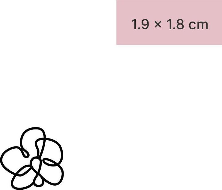 Produktbild minink Temporäres Tattoo – Orchidee künstlerisch